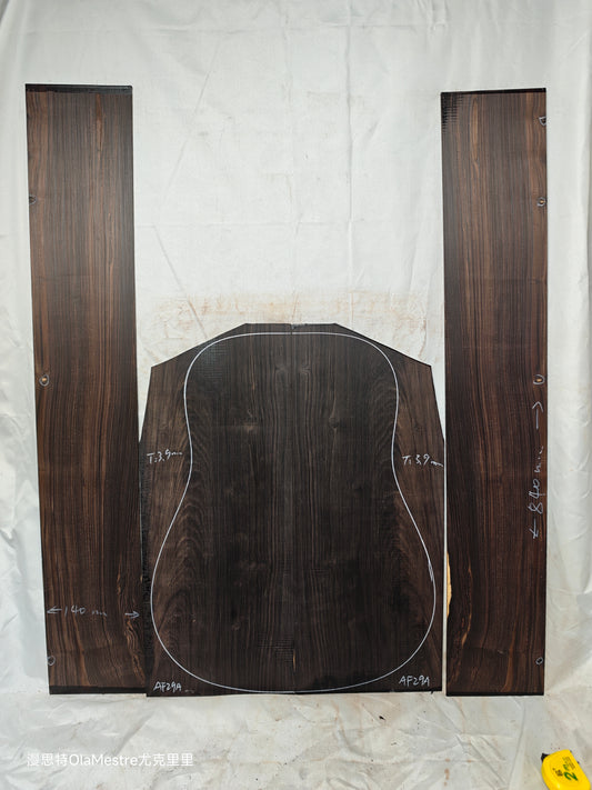 #29 african blackwood back&sides guitar set