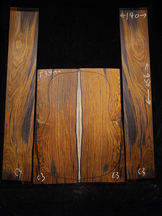 C3 cocobolo back&sides guitar set