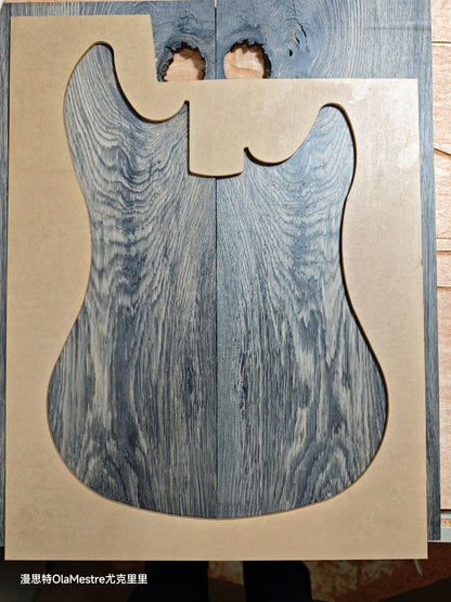 Bog oak electric guitar Drop top
