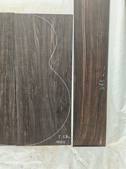 #14 african blackwood back&sides guitar set