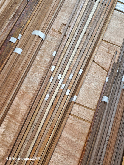 Curly padauk wood guitar binding