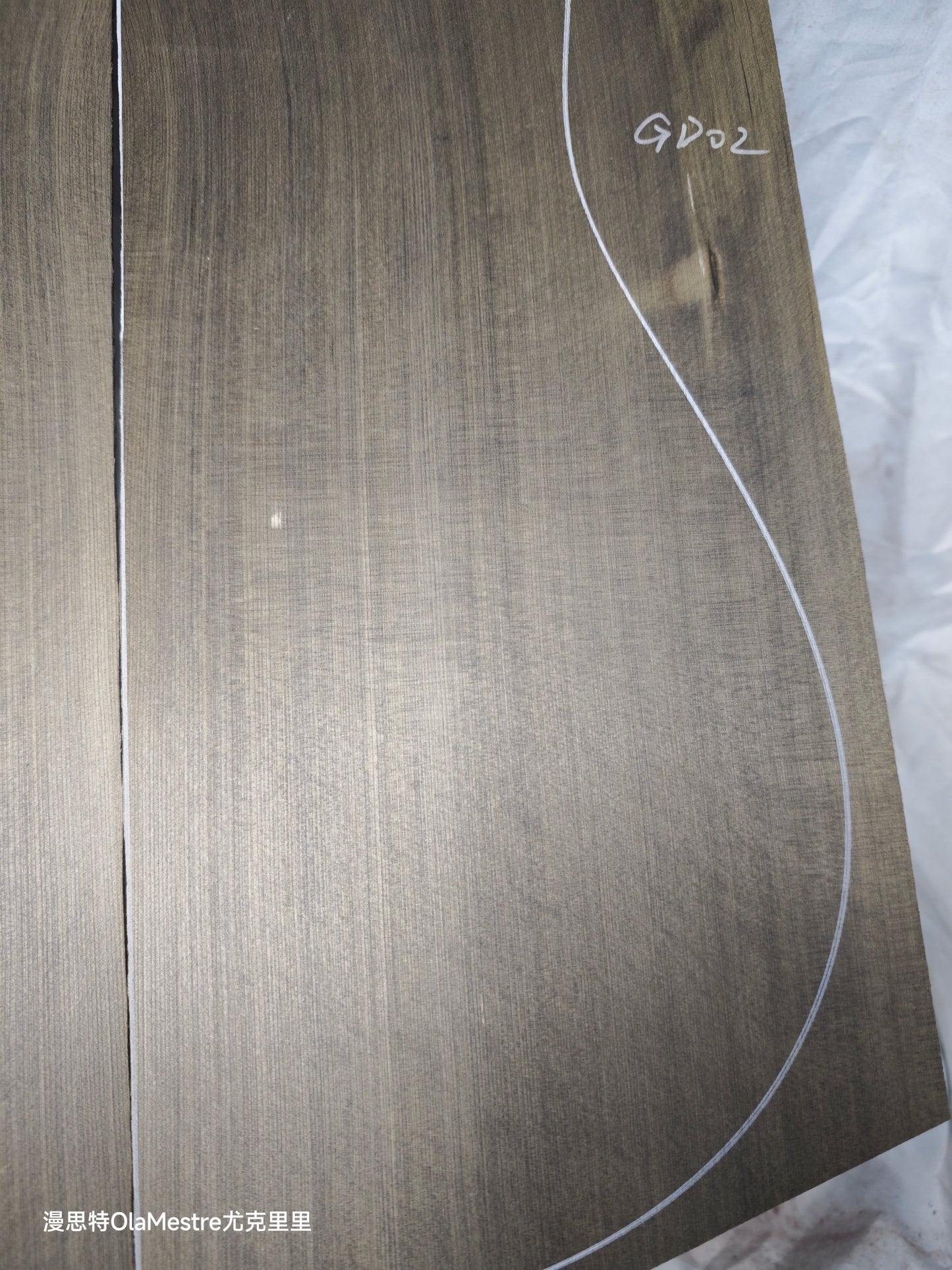 #GD 02 Green 'Dragon Spruce' Ancient Sinker Chinese Spruce guitar top