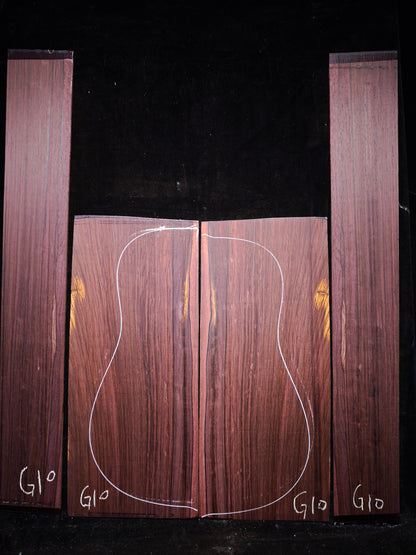G10 Striped Guatemalan Rosewood back&sides guitar set
