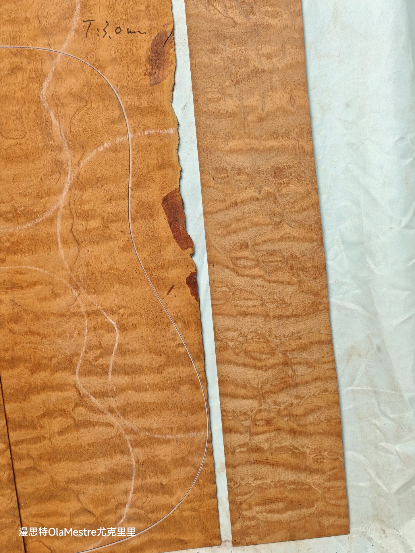 THE TREE honduran mahogany guitar backs&sides set