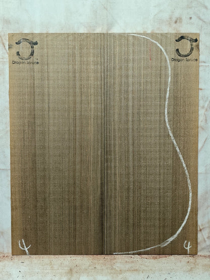 'Dragon Spruce' Ancient Sinker Chinese Spruce guitar top 5250 Years old
