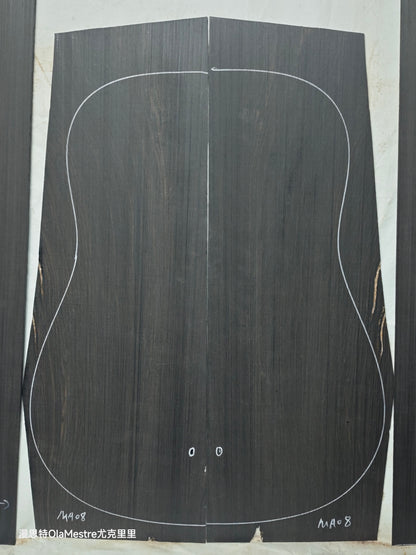 MA08 Quartersawn african blackwood back&sides guitar set