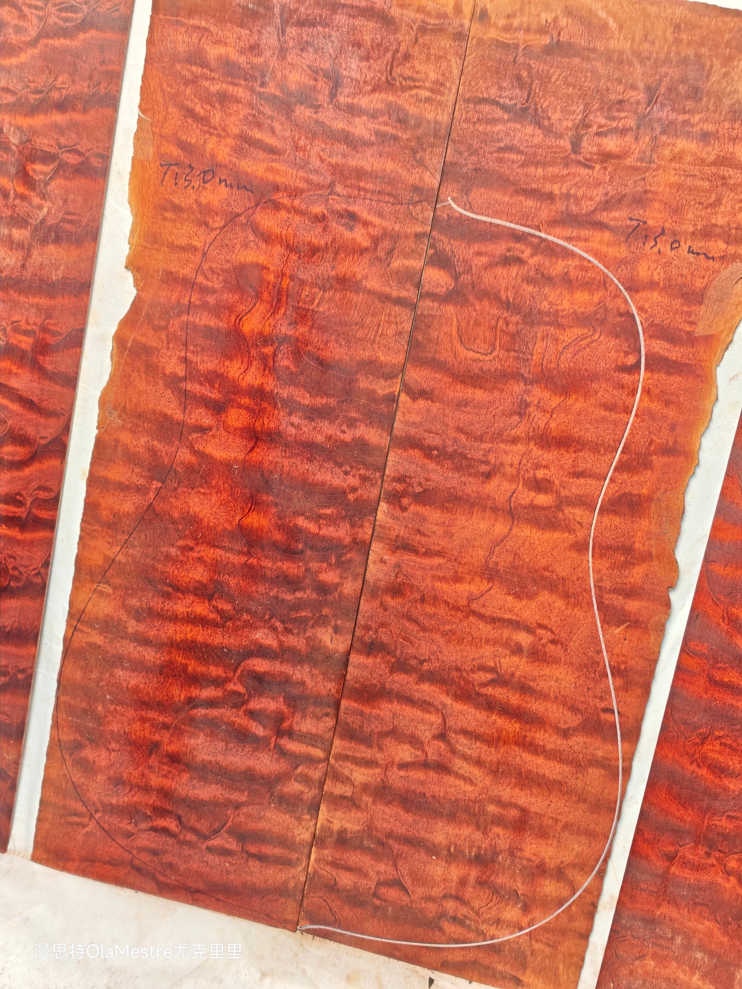 THE TREE honduran mahogany guitar backs&sides set