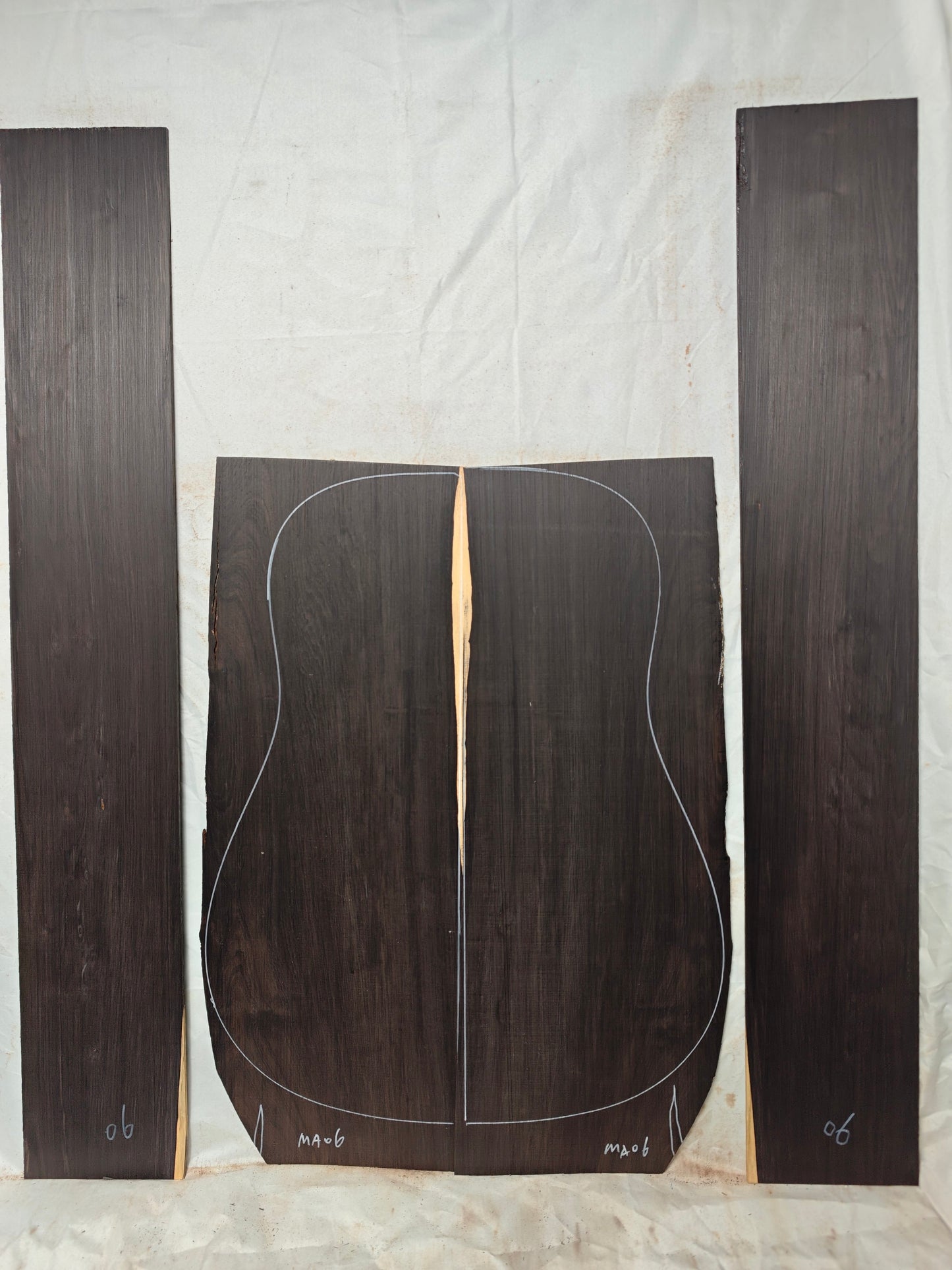MA06 Quartersawn african blackwood back&sides guitar set