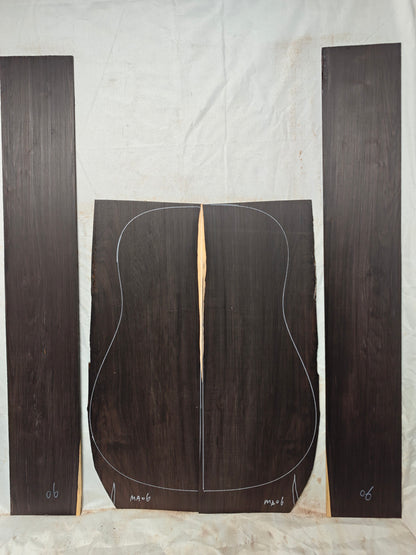 MA06 Quartersawn african blackwood back&sides guitar set