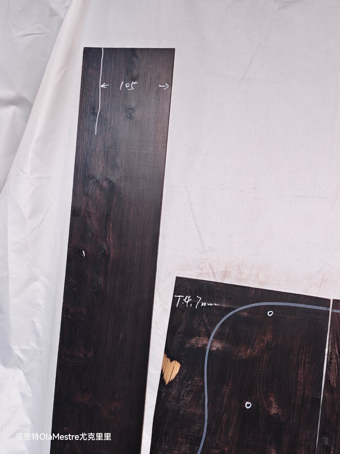 #02 african blackwood back&sides guitar set