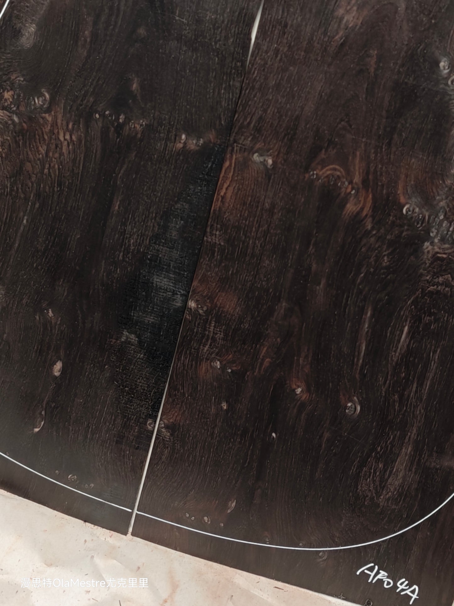 #04 african blackwood back&sides guitar set