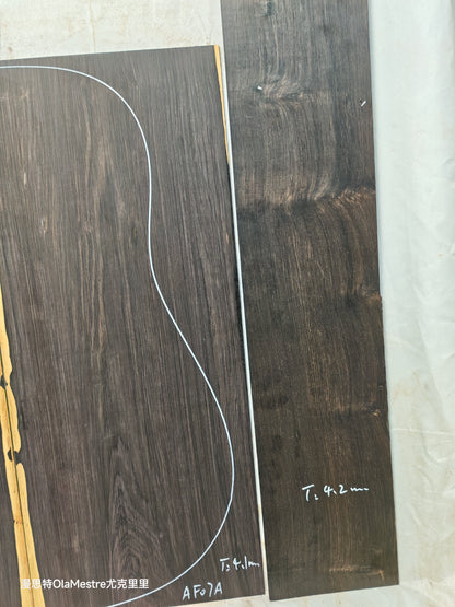 #07 african blackwood back&sides guitar set