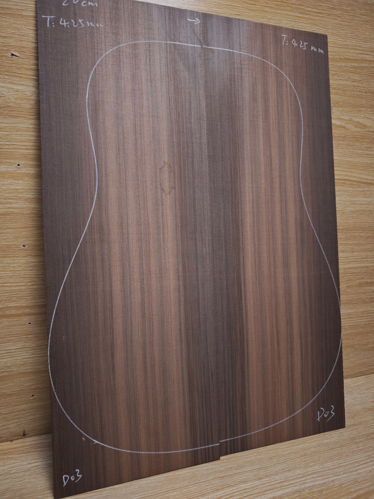 Master Grade sinker redwood guitar top set #D03