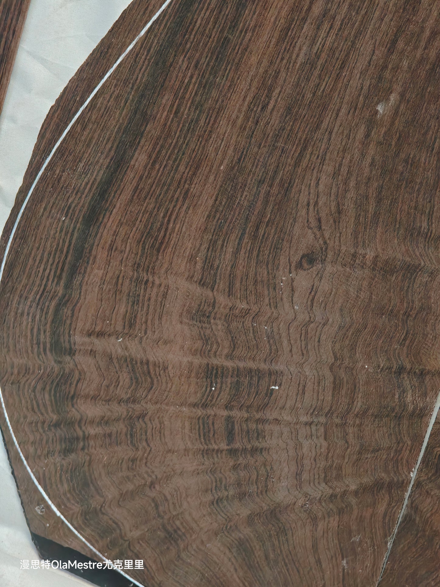 #13 curly quartersawn Brazilian rosewood guitar backs&sides set with CITES