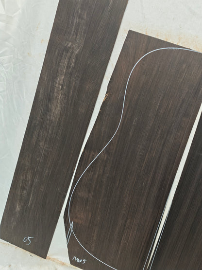 MA05 Quartersawn african blackwood back&sides guitar set