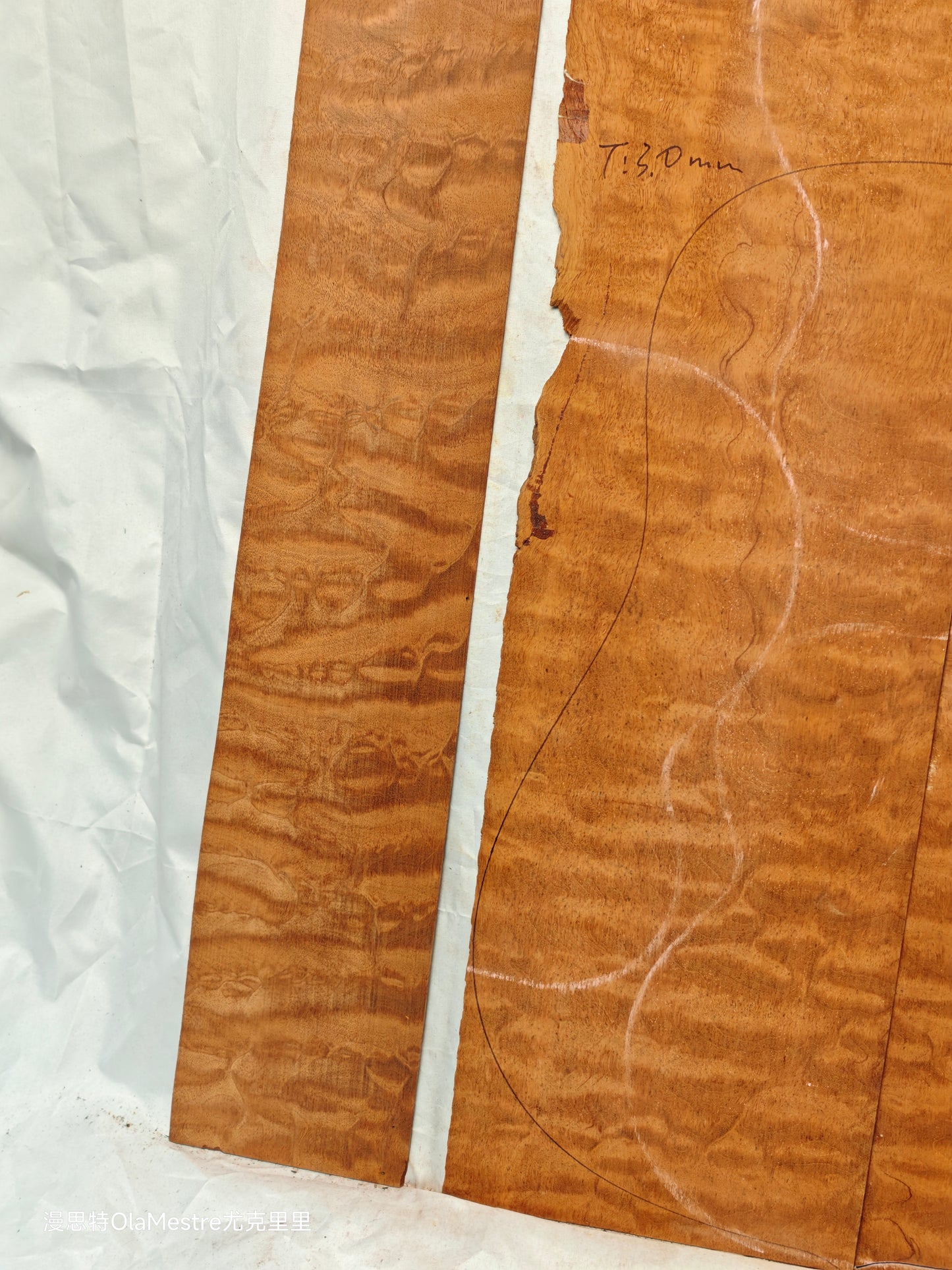 THE TREE honduran mahogany guitar backs&sides set