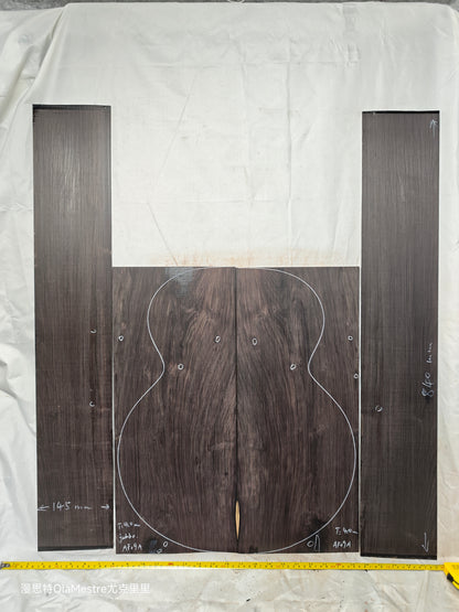 #09 african blackwood back&sides guitar set