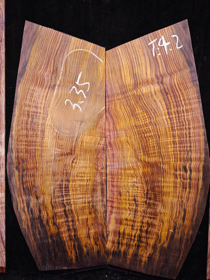 M03 curly Quartersawn cocobolo back&sides guitar set