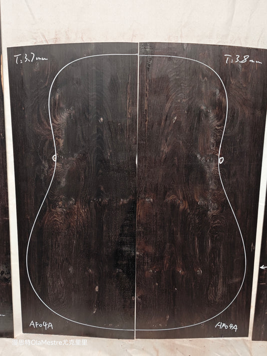 #04 african blackwood back&sides guitar set