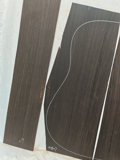 MA07 Quartersawn african blackwood back&sides guitar set