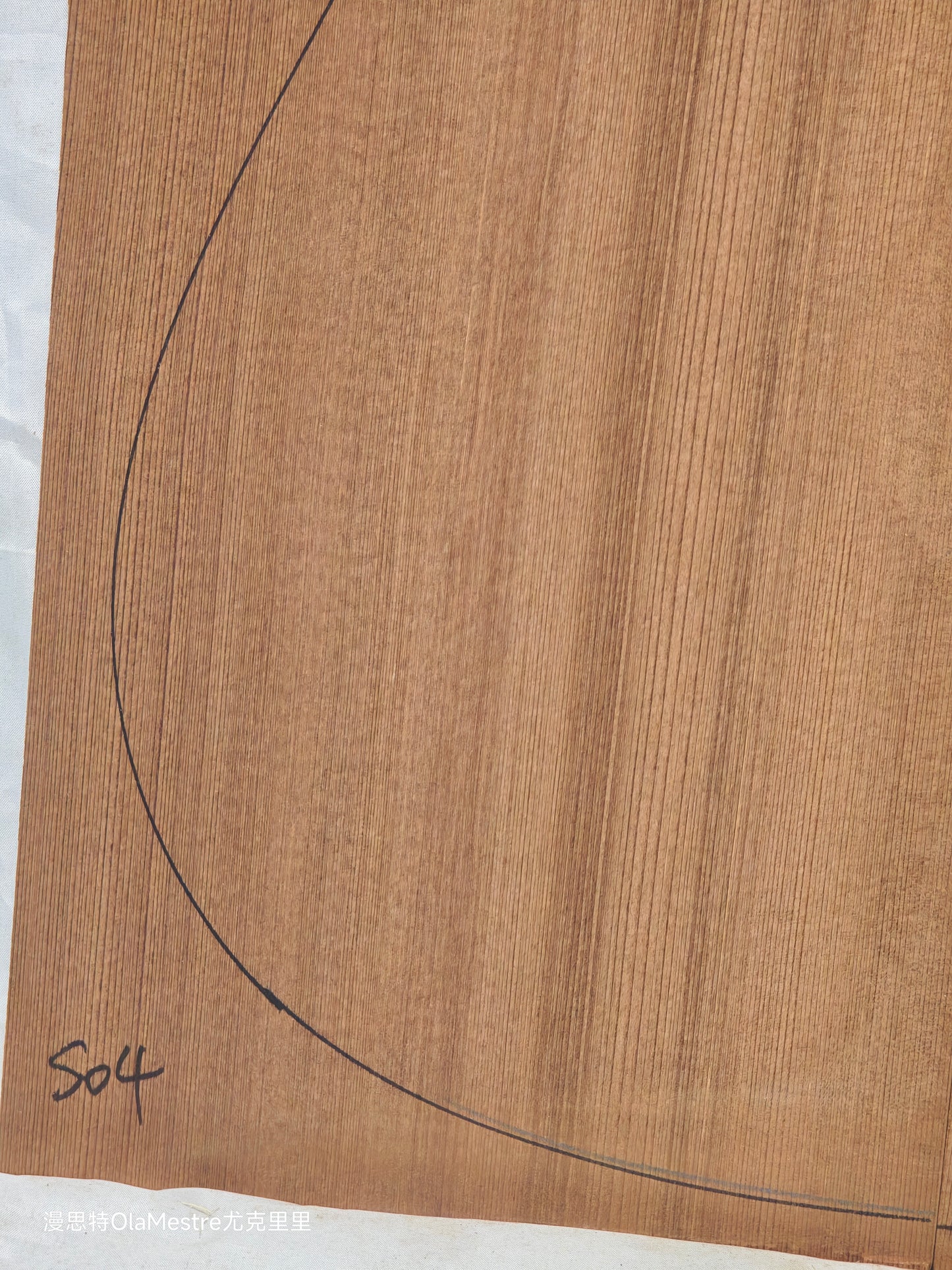 S04 sinker redwood guitar top set