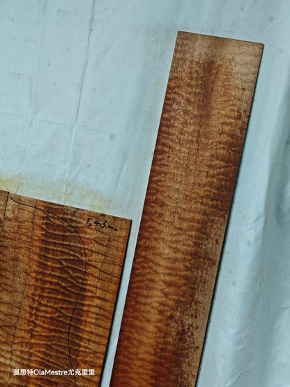 #012 Quilted sapele acoustic guitar back &sides set