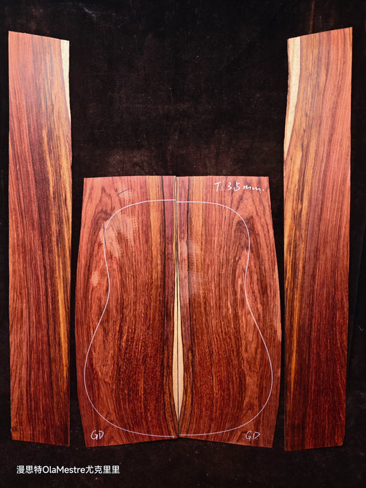 #GD Guatemalan Rosewood back&sides guitar set