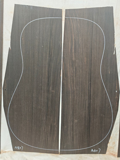 MA07 Quartersawn african blackwood back&sides guitar set