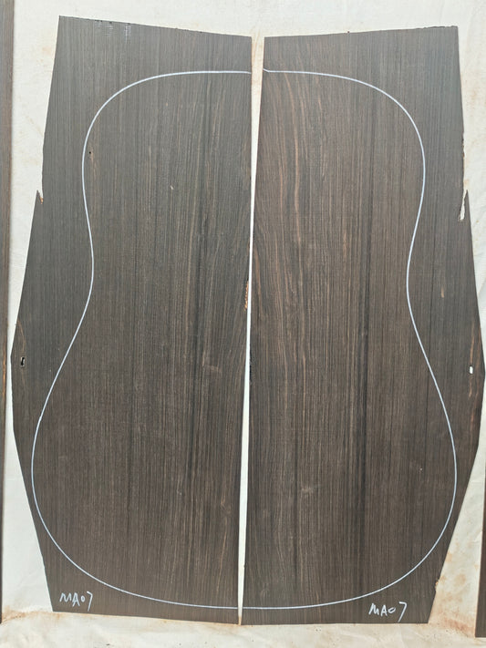 MA07 Quartersawn african blackwood back&sides guitar set