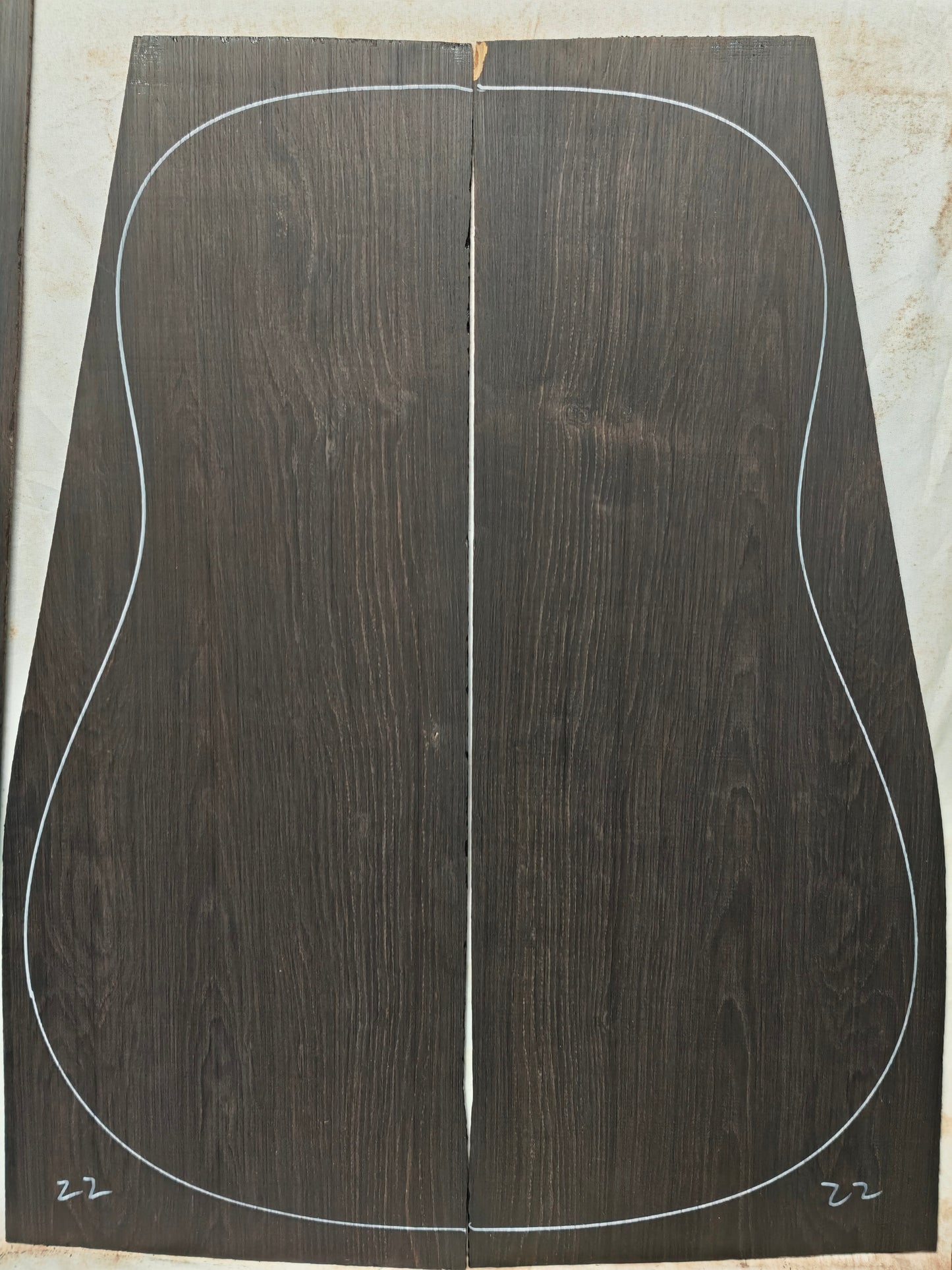 #22 african blackwood back&sides guitar set