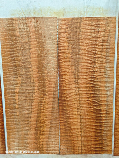 #013 Quilted sapele acoustic guitar back &sides set