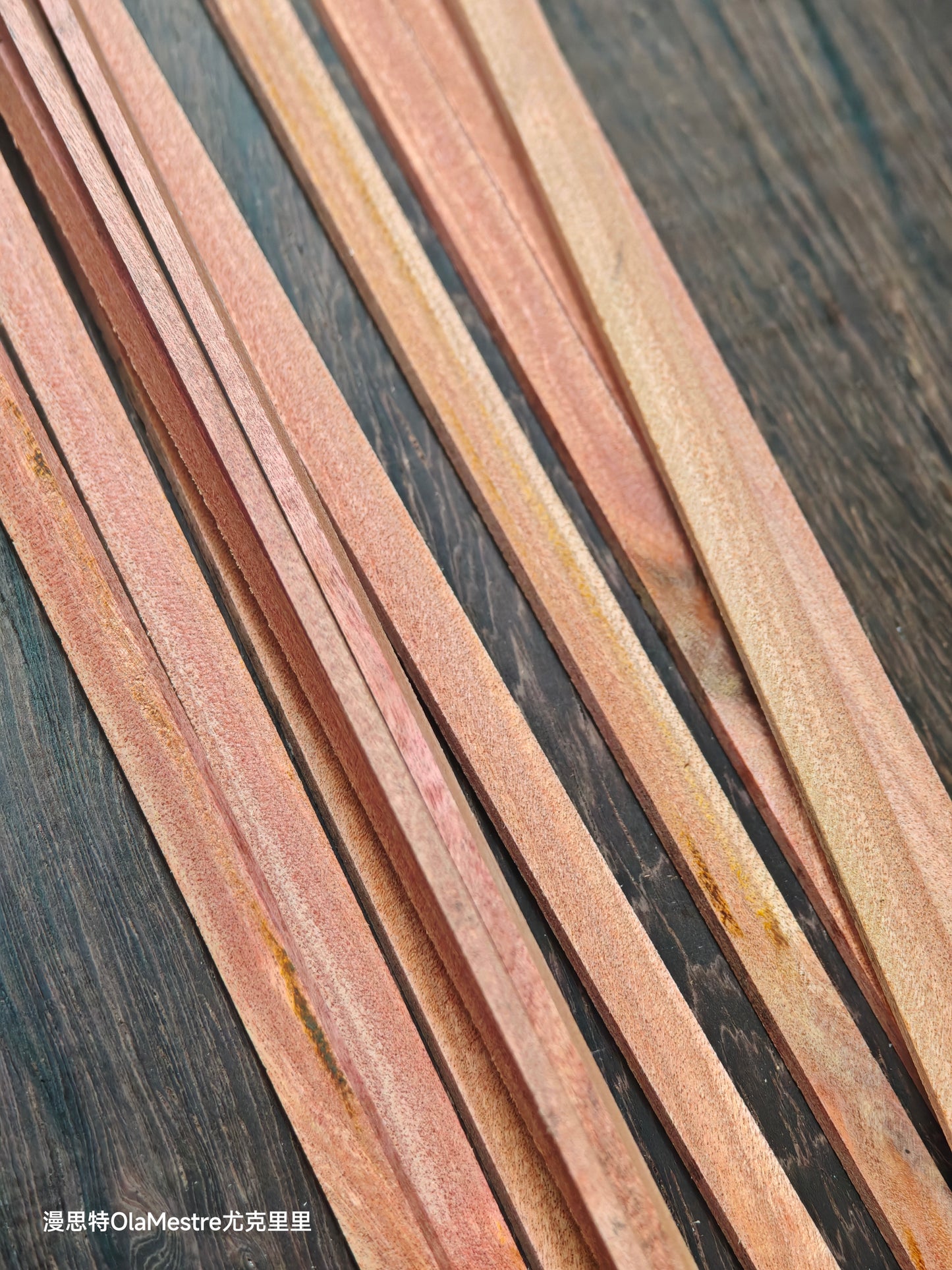 Pink Ivory wood guitar binding