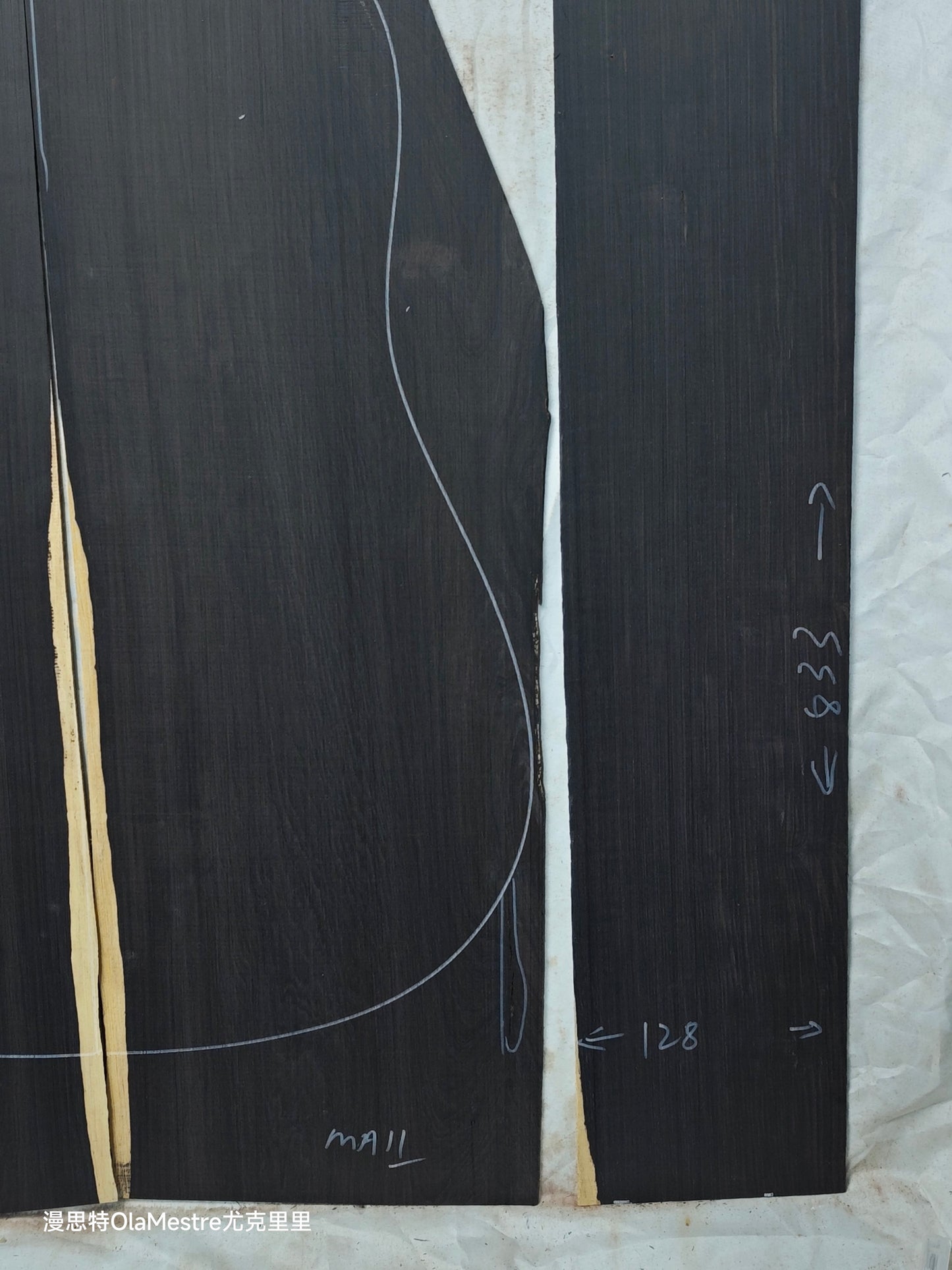 MA11 Quartersawn african blackwood back&sides guitar set