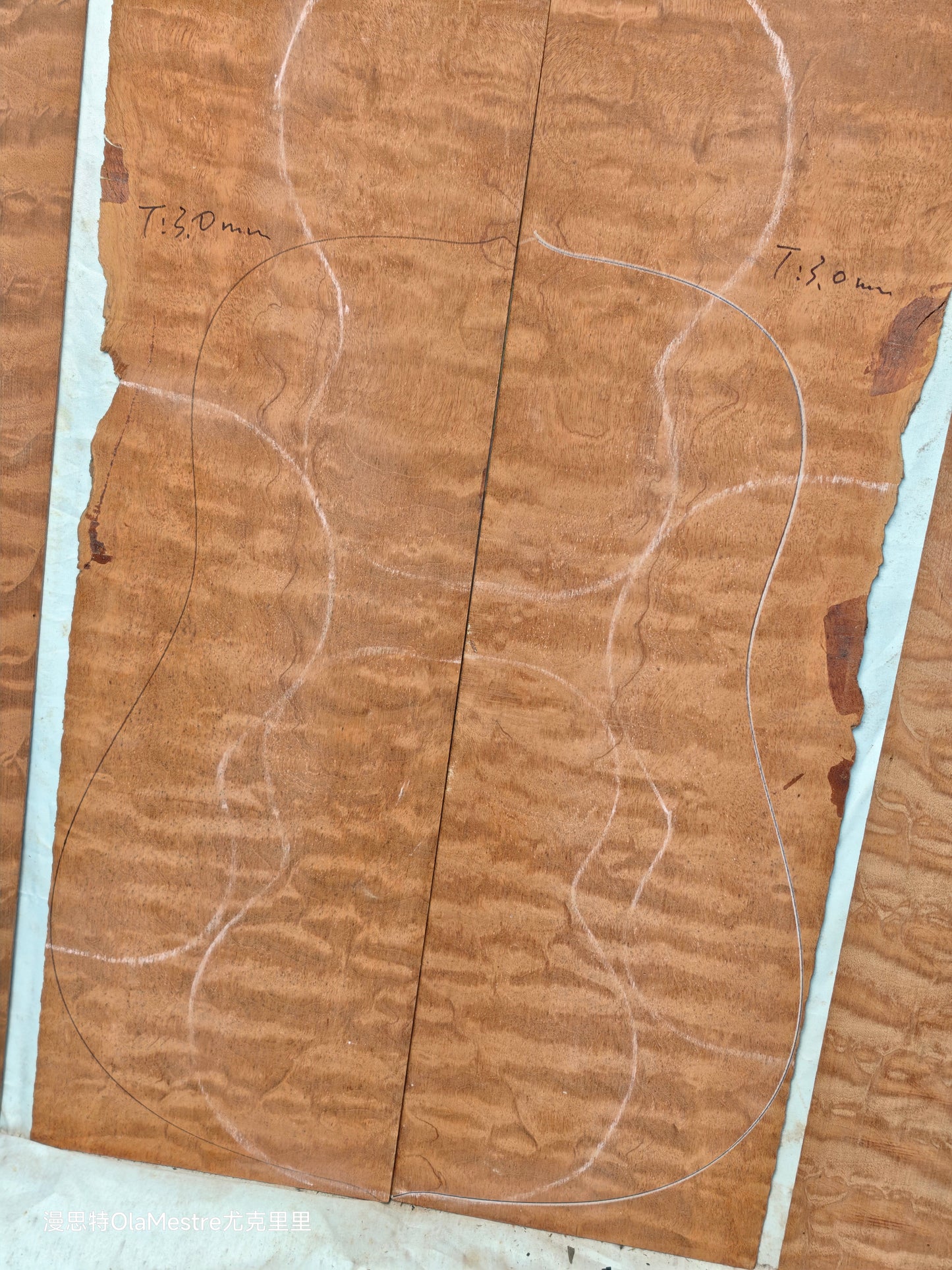 THE TREE honduran mahogany guitar backs&sides set