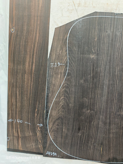 #29 african blackwood back&sides guitar set