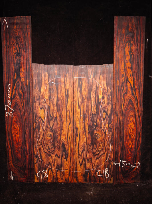 Mexico cocobolo back&sides guitar set C18