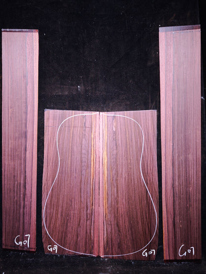 G7 Striped Guatemalan Rosewood back&sides guitar set