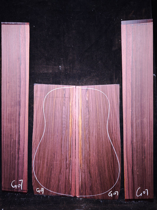 G7 Striped Guatemalan Rosewood back&sides guitar set