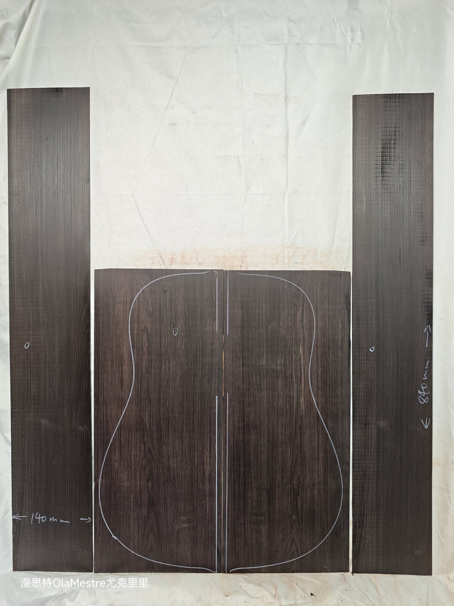 #20 african blackwood back&sides guitar set