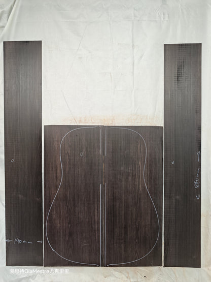 #20 african blackwood back&sides guitar set