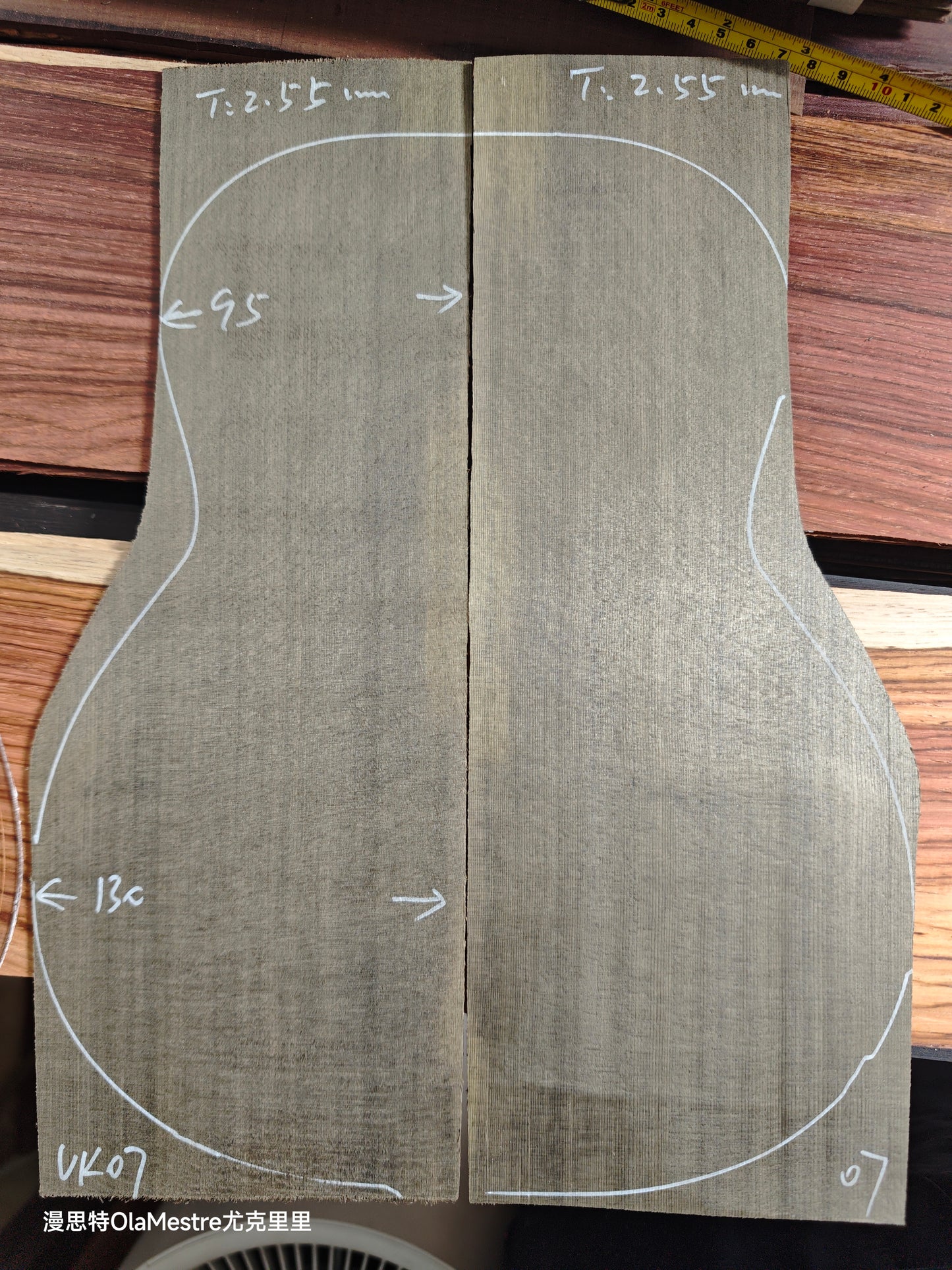 Ancient Dragon Spruce tenor ukulele top sets