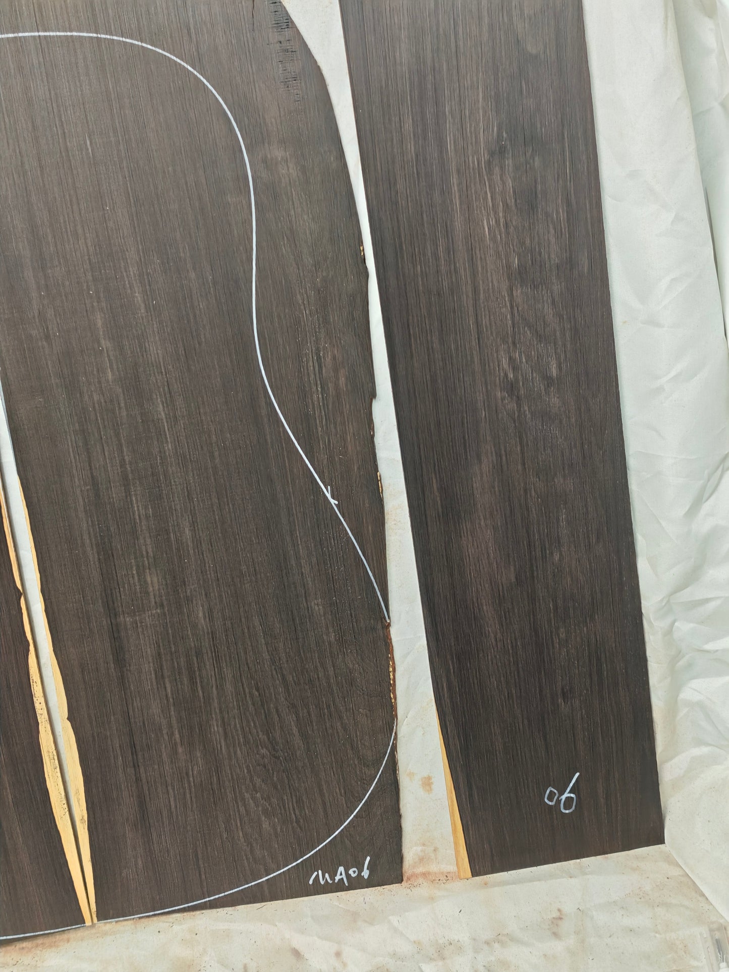 MA06 Quartersawn african blackwood back&sides guitar set