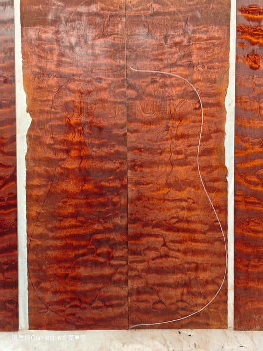 THE TREE honduran mahogany guitar backs&sides set