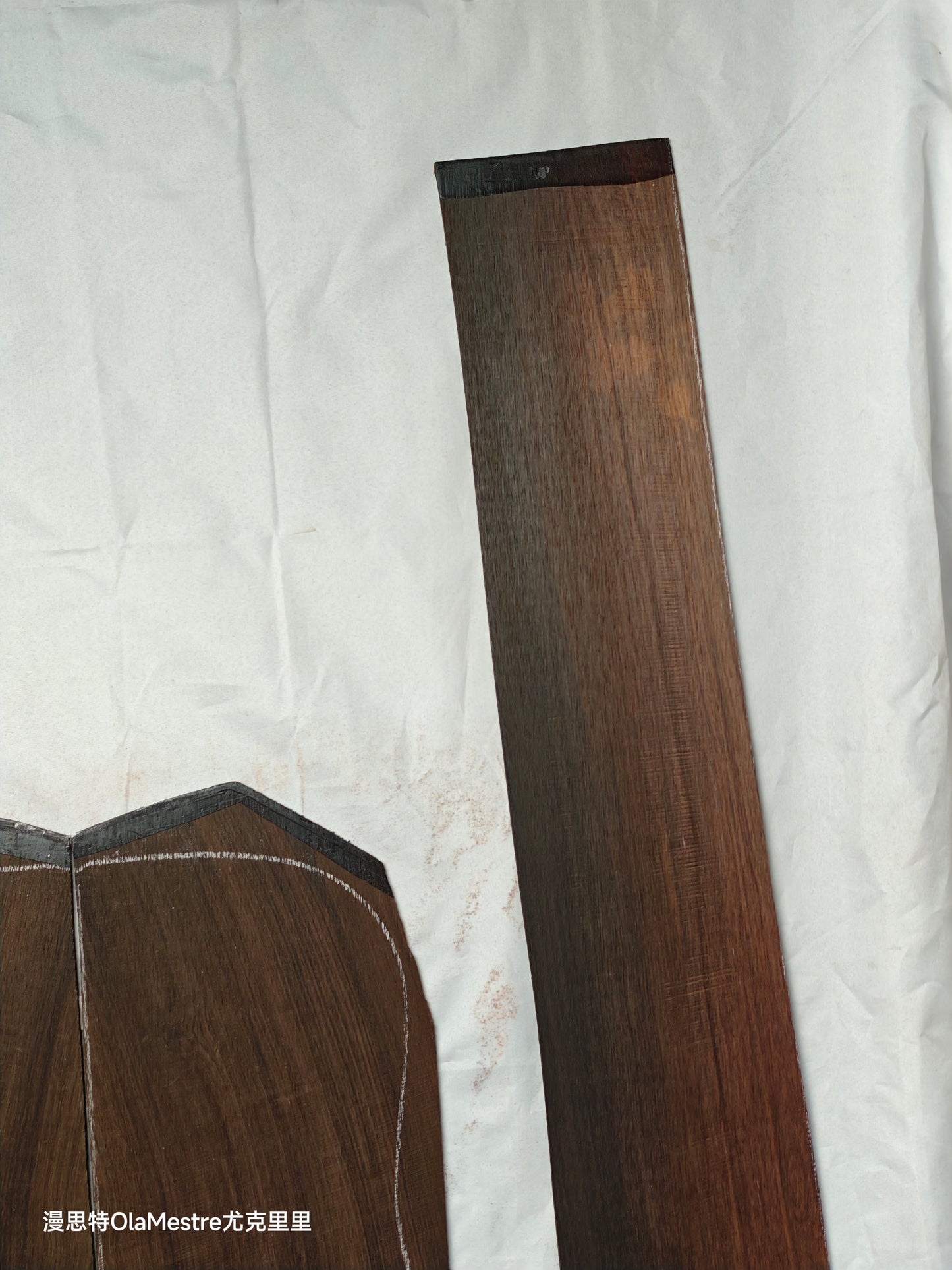 #10 curly quartersawn Brazilian rosewood guitar backs&sides set with CITES