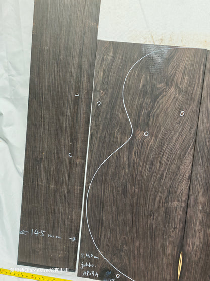 #09 african blackwood back&sides guitar set