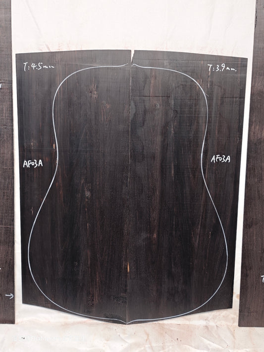 #03 african blackwood back&sides guitar set