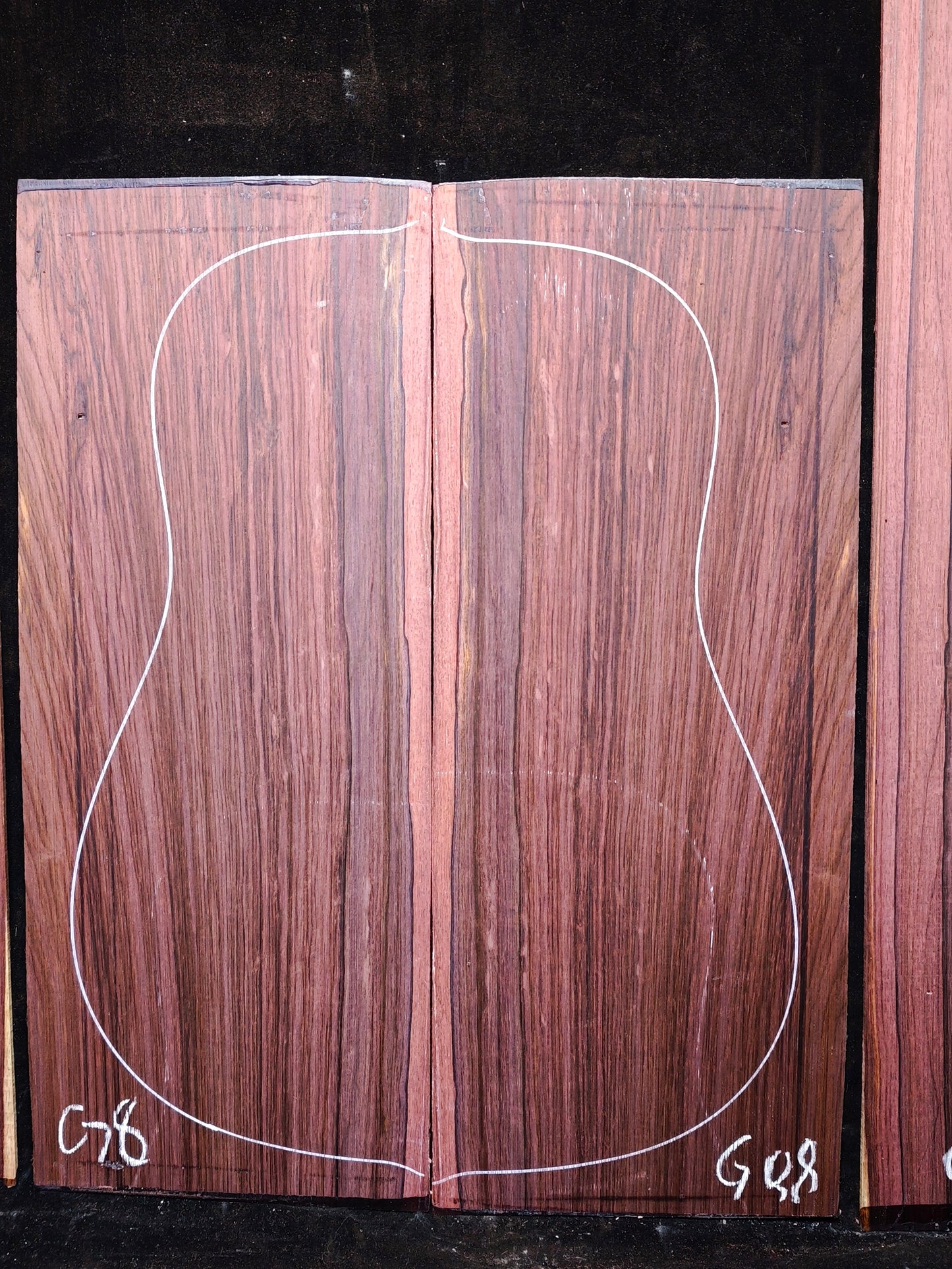 G8 Striped Guatemalan Rosewood back&sides guitar set