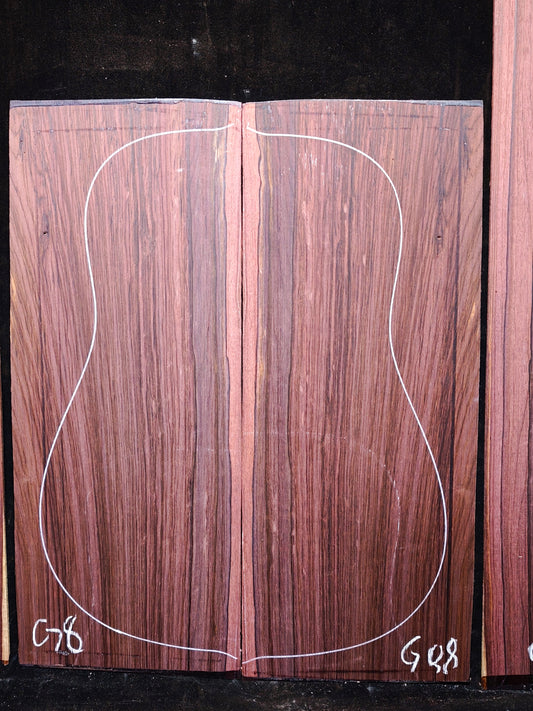 G8 Striped Guatemalan Rosewood back&sides guitar set