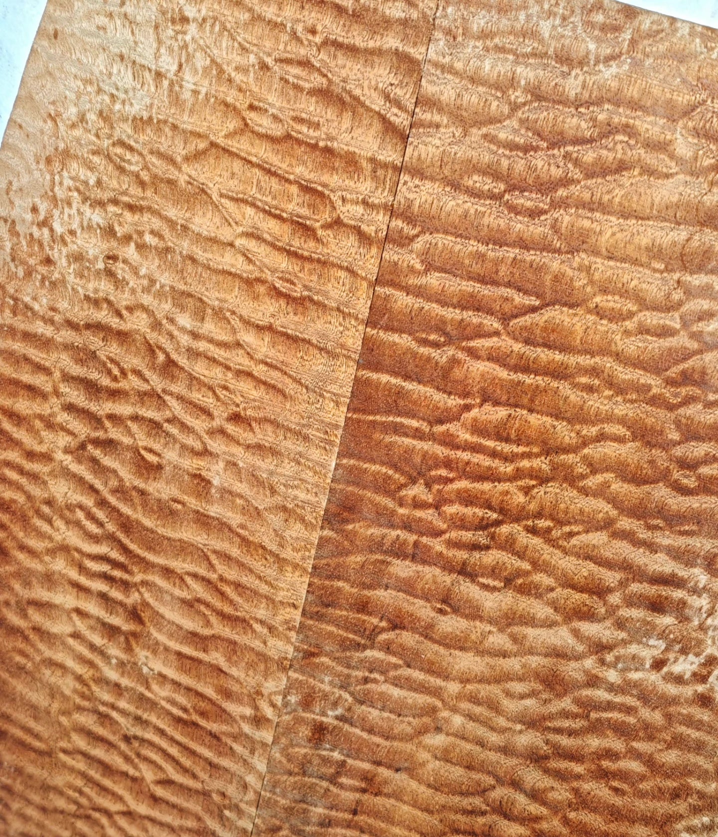 Quilted sapele acoustic guitar back &sides set