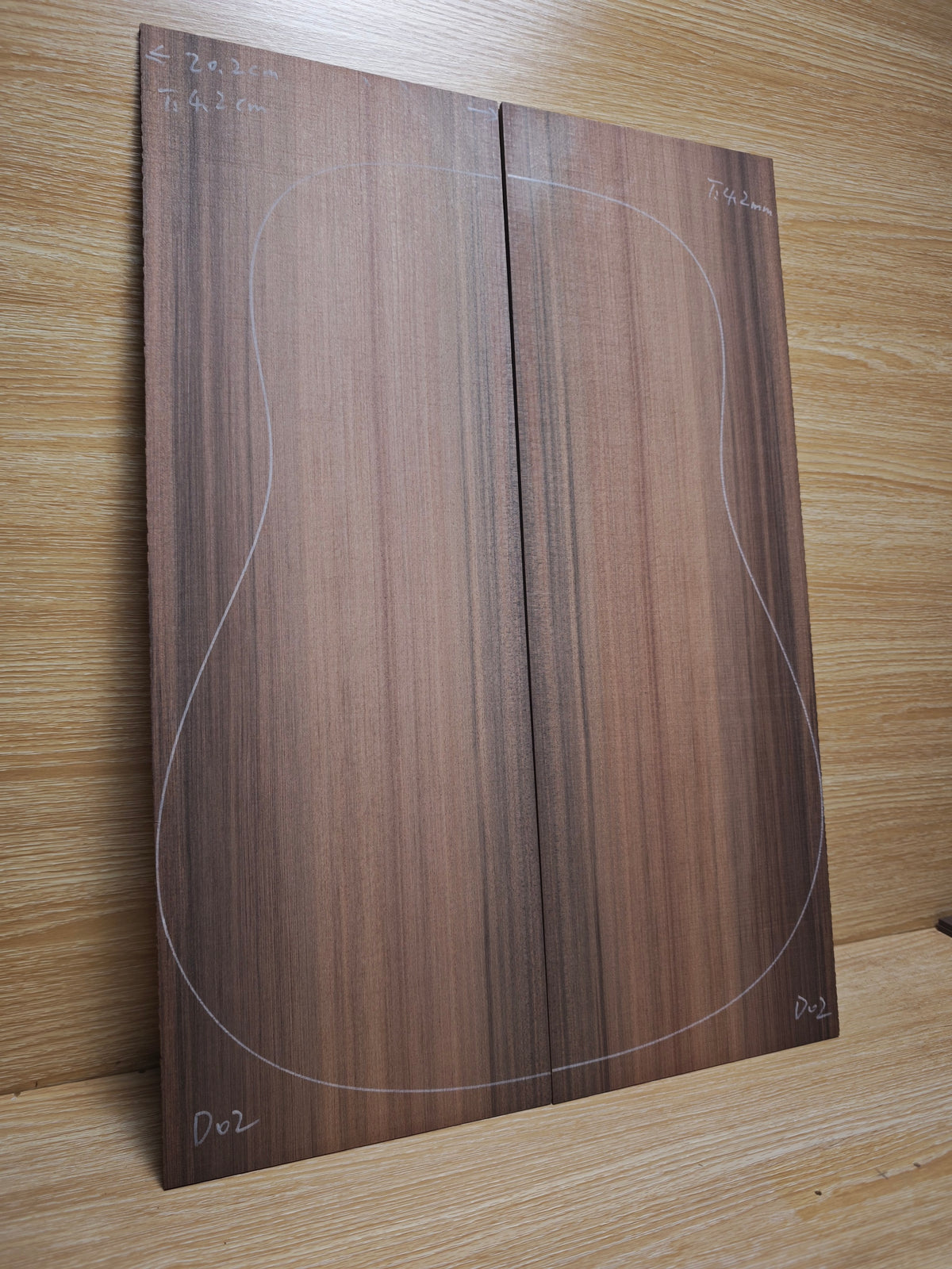 Master Grade sinker redwood guitar top set #D02
